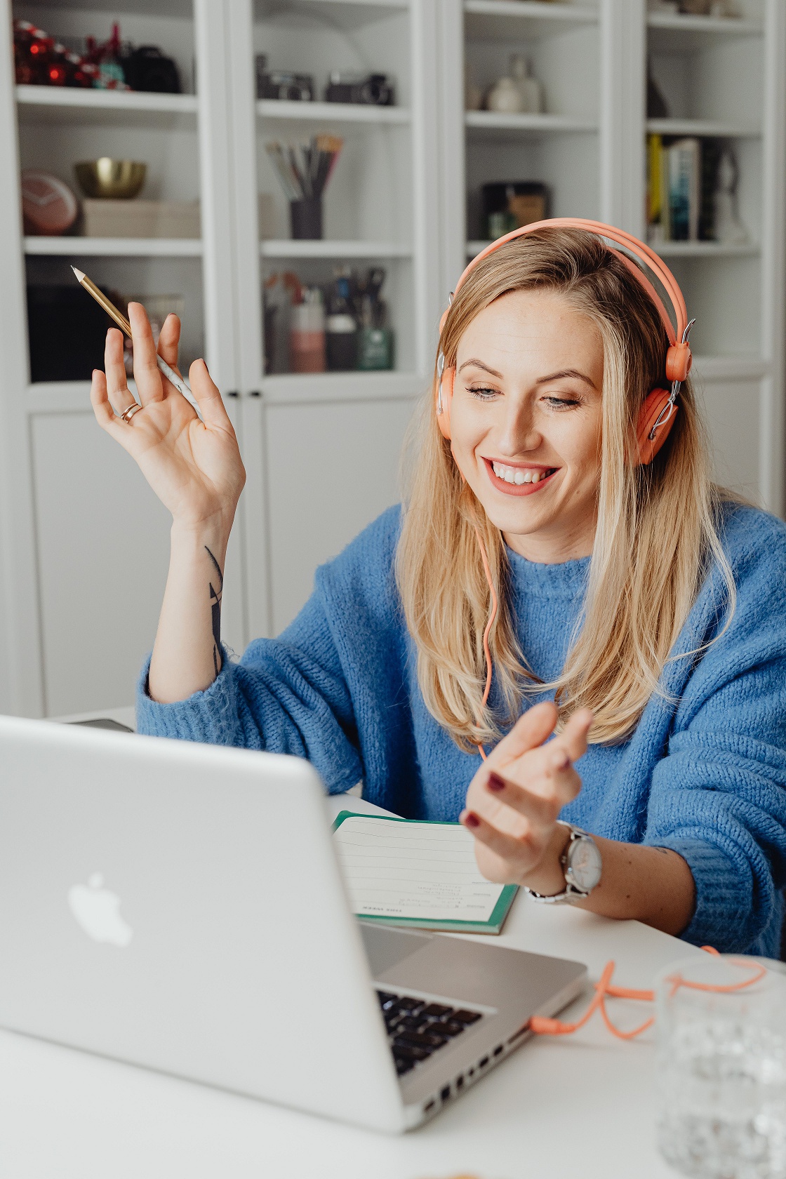 Woman Using Laptop